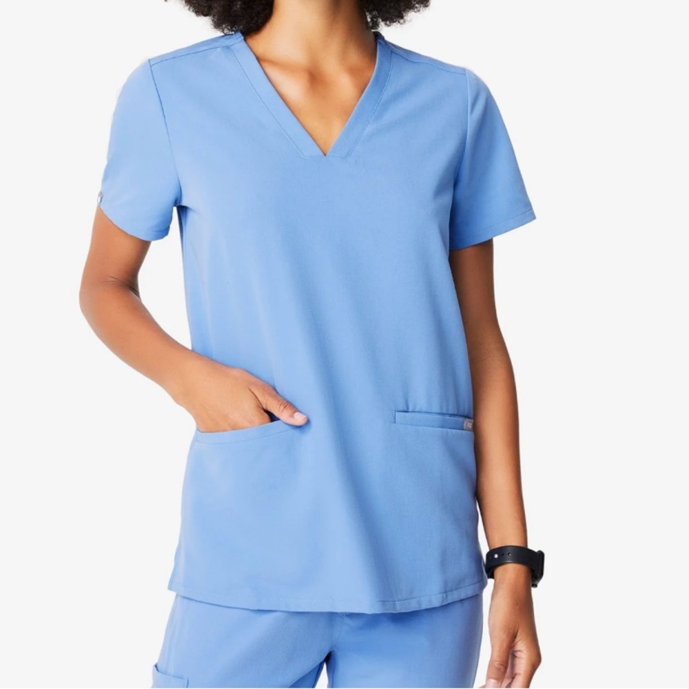 Ceil Blue Figs Casma 3 Pocket Top S